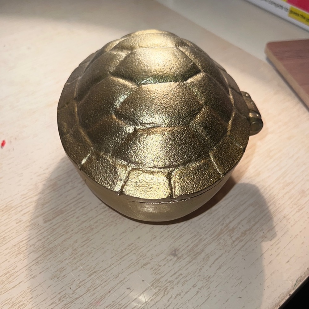 Gold Turtle Shell Dish